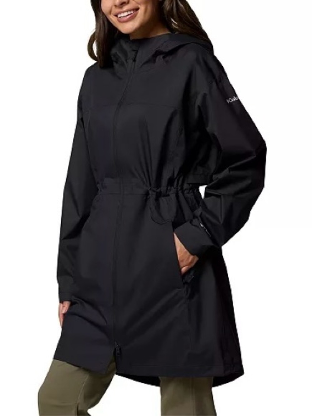 NWT Columbia Omni-Tech Weekend Adventure II Long Rain Shell Black Women’s Medium